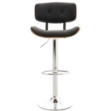 thumbnail of Barhocker Sarnia Kunstleder walnuss/schwarz