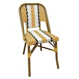 thumbnail of METRO PROFESSIONAL Chaise Pigalle, empilable, aluminium / rotin PE, jaune