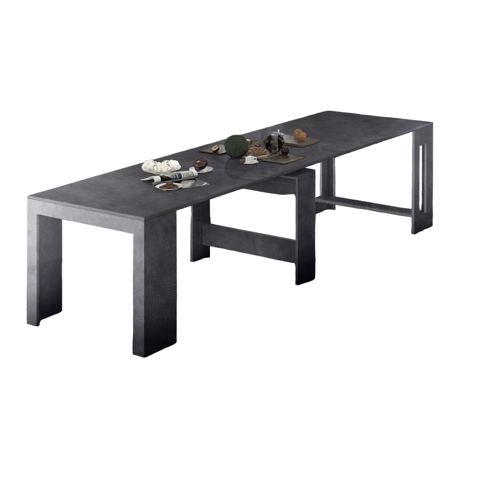 Web Furniture PRATIKA Consolle Allungabile Melaminico 50/300cm   Ardesia
