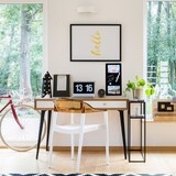 thumbnail of Relaxdays Magnettafel, beschreibbar, inkl. 3 Magnete & Stift, abwischbar, rahmenlos, Magnetboard Glas, 20x40 cm, schwarz