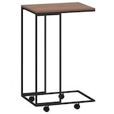 thumbnail of Table d'appoint avec roues Noir 40x30x63,5 cm Bois d'ingénierie Modèle Opaline Prestige