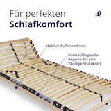 thumbnail of Lattenrost 140x200 | 7 Komfortzonen | verstellbarer Kopf | Lattenrahmen aus Buche | Federholzrahmen Made in Germany | Lattenrost Selbstmontage