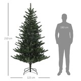 thumbnail of HOMCOM Árvore de Natal 210 cm Árvore de Natal Artificial com 793 Ramo e Suporte de Aço Árvore de Natal para Sala de Estar Interior Verde