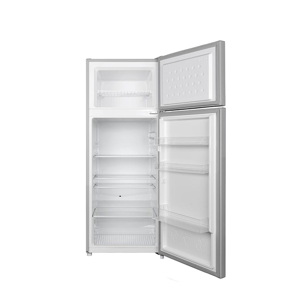 FrigeluX Réfrigérateur double porte 211L dont congélateur 41L, Inox RDP216XE