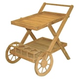 thumbnail of Premium Teak Servierwagen mit Edelstahl für Innen und Außen Accessoire rollbar