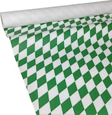 thumbnail of JUNOPAX Papiertischdecke Raute grün-weiß 50m x 1,00m, nass- und wischfest