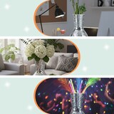thumbnail of Relaxdays Disco Vase, mit Spiegelglas, HxD: 28x14 cm, Mosaik-Vase, runde Blumenvase, Tischdeko, Glitzer-Vase, silber