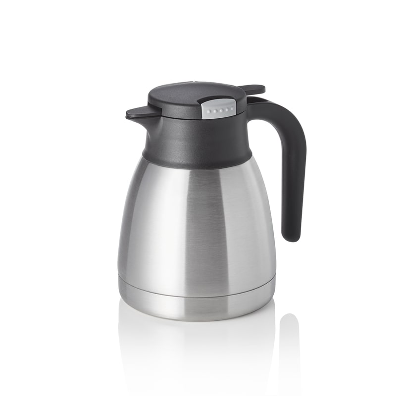 6x Isolierkanne Skipper, 1,0 ltr., Ø 14 cm, Höhe 19 cm, doppelwandig, Chromnickelstahl