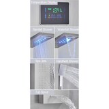 thumbnail of SaniSupreme opbouw douchepaneel Napoli, rvs brushed, 126 x 20 x 6.6 cm, DOPA-5W-20-LCD-MP-RVS