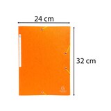 thumbnail of Exacompta  Cod. 55758E - Cartella 3 lembi con elastici Maxi Capacity Scotten cartoncino lustré 425 g/mq - 24x32cm arancione  - Confezione da  50 pz.