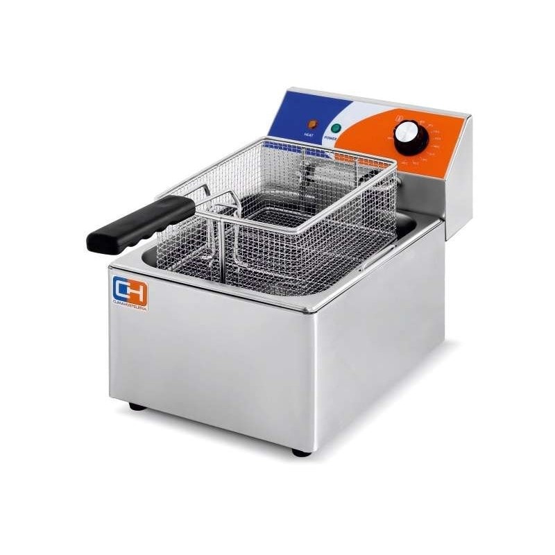 Freidora Eléctrica 6 litros SIN Grifo de 265 x420 x290h mm PEKIN EF-6L