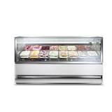 thumbnail of Vitrine réfrigérée à crème glacée gelato  froid ventilé négative  170x110x135 soit 18 bacs de 5 litres blanche ISA 3DSHOW