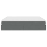 thumbnail of vidaXL Ottoman-Bett mit Matratzen Dunkelgrau 200x200 cm Stoff