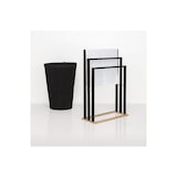 thumbnail of Porte-serviettes 3 Barres en Bambou et Bois Noir H 82 cm