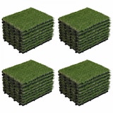 thumbnail of 32er-Set grüne Kunstrasenfliesen mit Klicksystem - Oviala