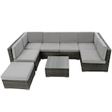 thumbnail of tectake Conjunto de muebles de ratán VENECIA  gris - 402698