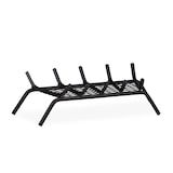 thumbnail of Relaxdays Kaminrost, eckig, Stahl, Kamin & Grillkamin, massiv & robust, Feuerrost mit Füßen, HBT: 16x58x28 cm, schwarz