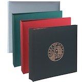 thumbnail of Exacompta - Réf. 96105E - Classeur NUMISMATIQUE 4 anneaux pour collection de pièces de monnaie - 215 compartiments - 24,5x25cm - Bordeaux