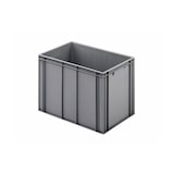 thumbnail of PROREGAL 2x Eurobehälter mit geschlossenem Griff | HxBxT 42x40x60cm | 70 Liter | Grau | Eurobox, Transportbox, Transportbehälter