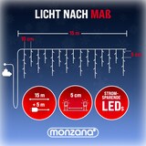 thumbnail of Monzana Lichterkette 20m 600 LED Kaltweiß Innen & Außen Fernbedienung Regenlichterkette Weihnachten Deko Regen
