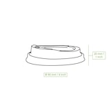 thumbnail of BIOZOYG 1000 Stück Einwegdeckel Ø 90mm, weiß  CPLA Bio Plastikdeckel Kaffeedeckel kompostierbar, biologisch abbaubar, umweltfreundlich