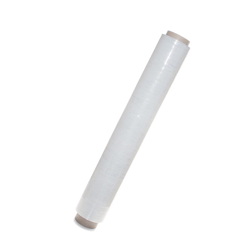 Commerline 1 Rolle Stretchfolie Transparent 40 cm Breit 23my 1500gr Strechfolie Wickelfolie Palettenfolie
