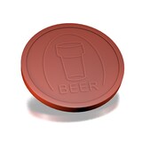 thumbnail of CombiCraft Wertmarke mit Bierglas Motiv Braun Ø29mm - 250 Stück