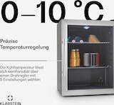 thumbnail of Beersafe XL Kühlschrank 60 Liter 2 Böden Panoramaglastür Edelstahl Schwarz