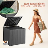 thumbnail of CASARIA® Polyrattan Auflagenbox Kissenbox Gartentruhe 318 L Schwarz