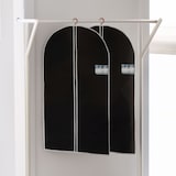 thumbnail of WellHome - Juego de 2 Cubrevestidos 60x150cm con Cremallera y ventana en color Negro