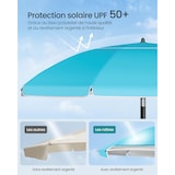 thumbnail of Helloshop26 - Parasol upf 50+ inclinaison de 30° des 2 côtés hauteur réglable petite tablette crochets adapté pour plage jardin sans 12_0006893