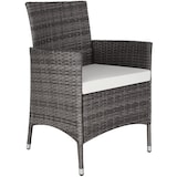 thumbnail of tectake Salon de jardin 6 places avec housse de protection - gris/blanc - 404321