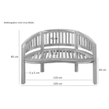 thumbnail of Gartenbank Bananenbank Teak 120 cm 2 Sitzer Bananenbank BANANA