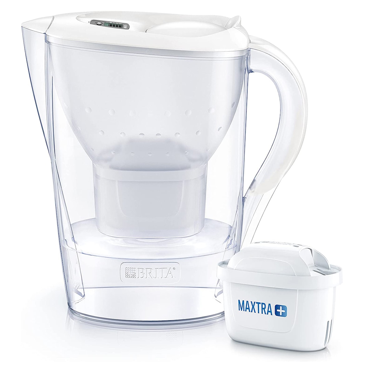 BRITA Jarra Marella blanca 2,4L 1 filtro MAXTRA+