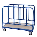 thumbnail of Rungenwagen mit 2 Seitenteilen, LxBxH 1000x500x870 mm, Tragkraft 250 kg, 2 Bock- u. 2 Lenkrollen