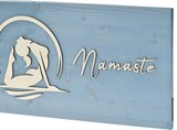 thumbnail of Raumzutaten Wandbild Deko Holz "Yoga" 80x30cm Poorna Bhujangasana - Königskobra