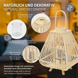 thumbnail of ECD Germany Bambus Laterne, Windlicht 55,5 cm Holzfarbe, Gartenlaterne mit Henkel & Glaseinsatz, Bambuslaterne, Kerzenhalter Innen/Außen, Deko Laterne
