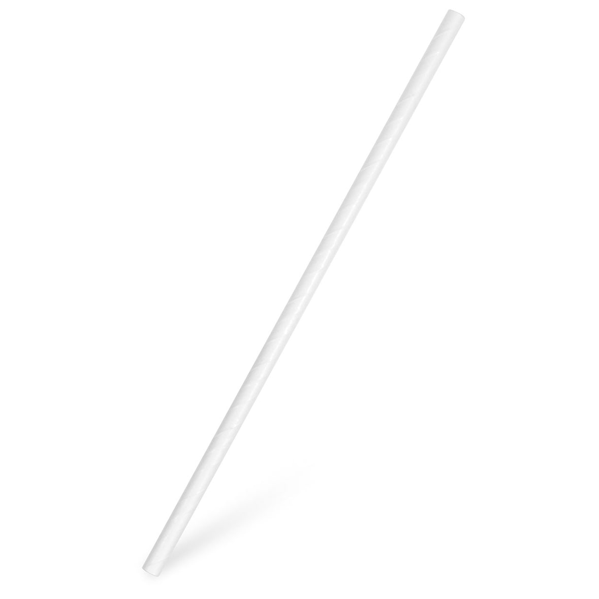 300x Papiertrinkhalme gerade weiß 20 cm O 6 mm