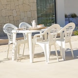 thumbnail of SHAF - Pack de 24 Sillas Menorca - Apilables, Ergonómicas y Resistentes a rayos UV - Fabricadas en España con Plástico Reciclado - Color Blanco
