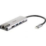thumbnail of Hub Usb 3.0 Tipo-C D-Link Dub-M520/ 2 Puertos Usb/ 1 Hdmi/ 1 Rj45/ 1 Thunderbolt/ Gris