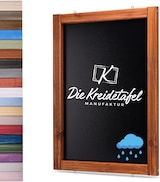 thumbnail of Wetterfeste Outdoor Kreidetafel mit Holzrahmen / Teak 55x150cm
