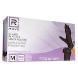 thumbnail of Guanti Nitrile Neri Cf.100 Tg. M Senza Polvere