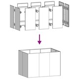 thumbnail of vidaXL Pflanzkübel 120x80x80 cm Verzinkter Stahl