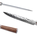 thumbnail of Wakoli Nussbaum Damast Fleischmesser I 25 cm Klinge I Nussbaumholzgriff