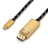 thumbnail of ROLINE GOLD USB Typ C - DisplayPort Adapterkabel, v1.2, ST/ST, 1 m