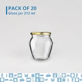 thumbnail of 20 Joghurtgläser aus Glas mit Deckeln 212 ml - Joghurtgläser, Kleine Aufbewahrungsgläser für Babys, Dessertgläser