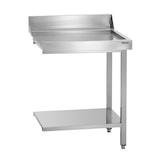 thumbnail of Mesa de drenagem em aço inoxidável DS 700R: carrinho + painel traseiro: 700x720x850(h)mm