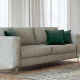 thumbnail of Intirilife 2x Kissenbezug Kissenbezüge aus Samt 40x40 cm in Grün - Bezüge für Sofakissen Zierkissen Couchkissen Dekokissen