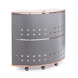 thumbnail of Rocada mostrador recepción semicircular haya. Medidas 125x106x38cm ( largo x alto x profundidad)