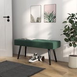 thumbnail of HOMCOM taburete pie de cama multifuncional banco pie de cama moderno banco dormitorio con pies de acero y asiento acolchado carga 120 kg 100x36x45 cm